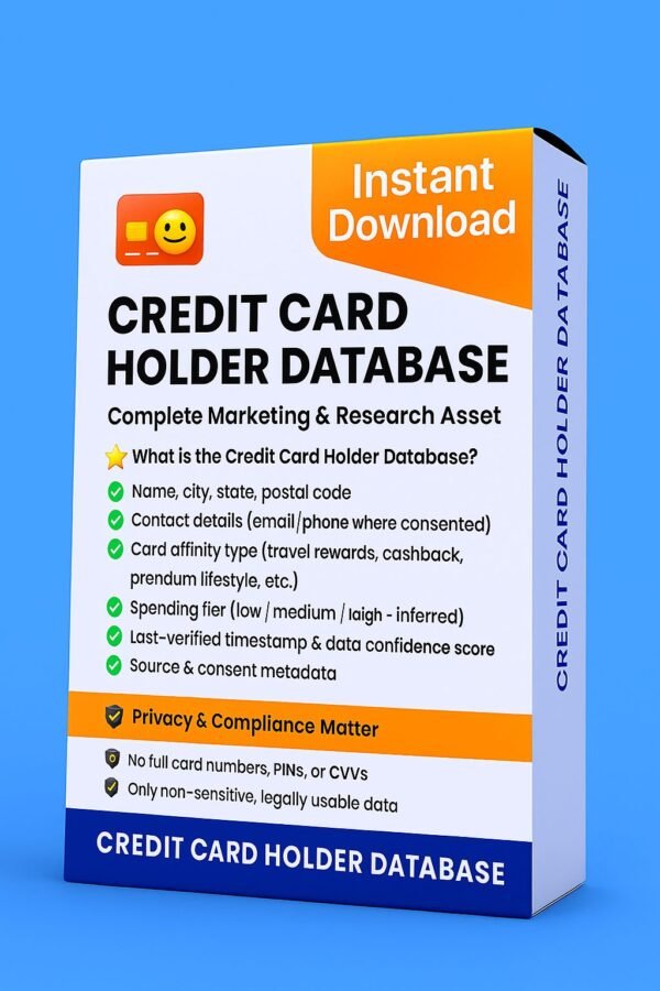 Credit Card Holder Database 2026