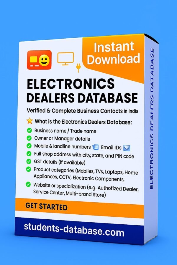Electronics Dealers Database 2025
