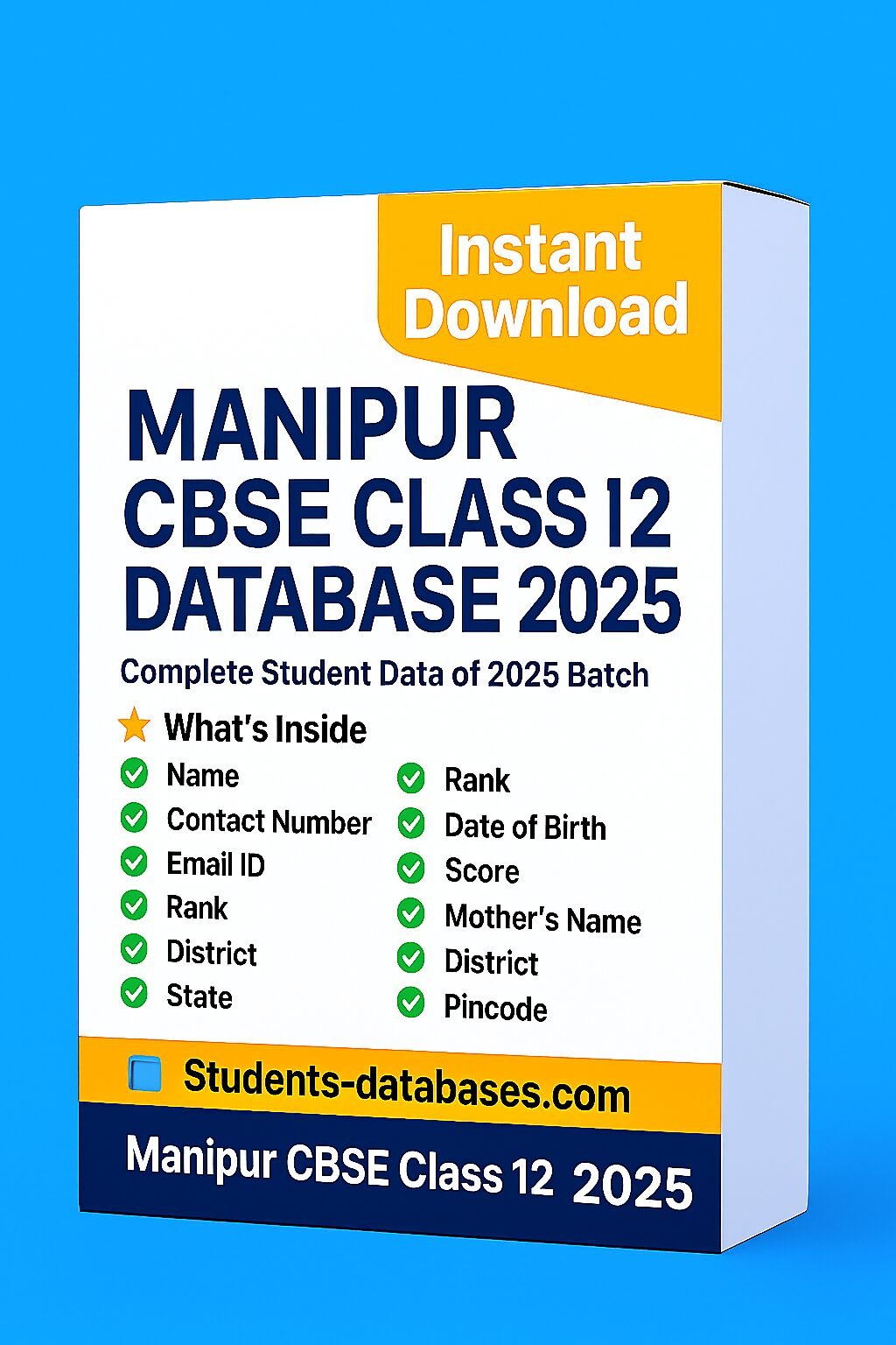 Manipur CBSE Class 12 Database 2025 Manipur CBSE Class 12 Database 2025 - Image 1