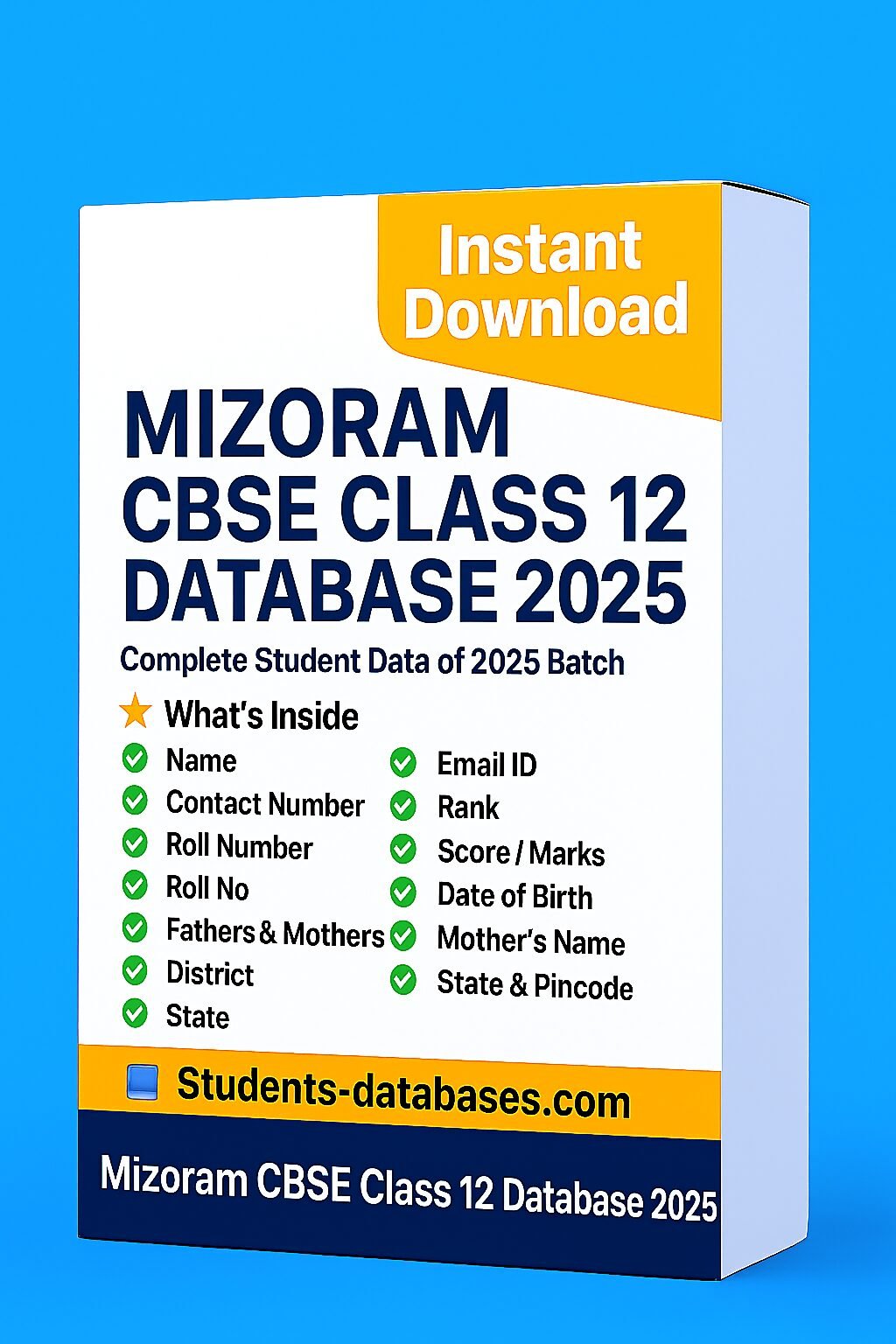 Mizoram CBSE Class 12 Database 2025 Mizoram CBSE Class 12 Database 2025 - Image 1