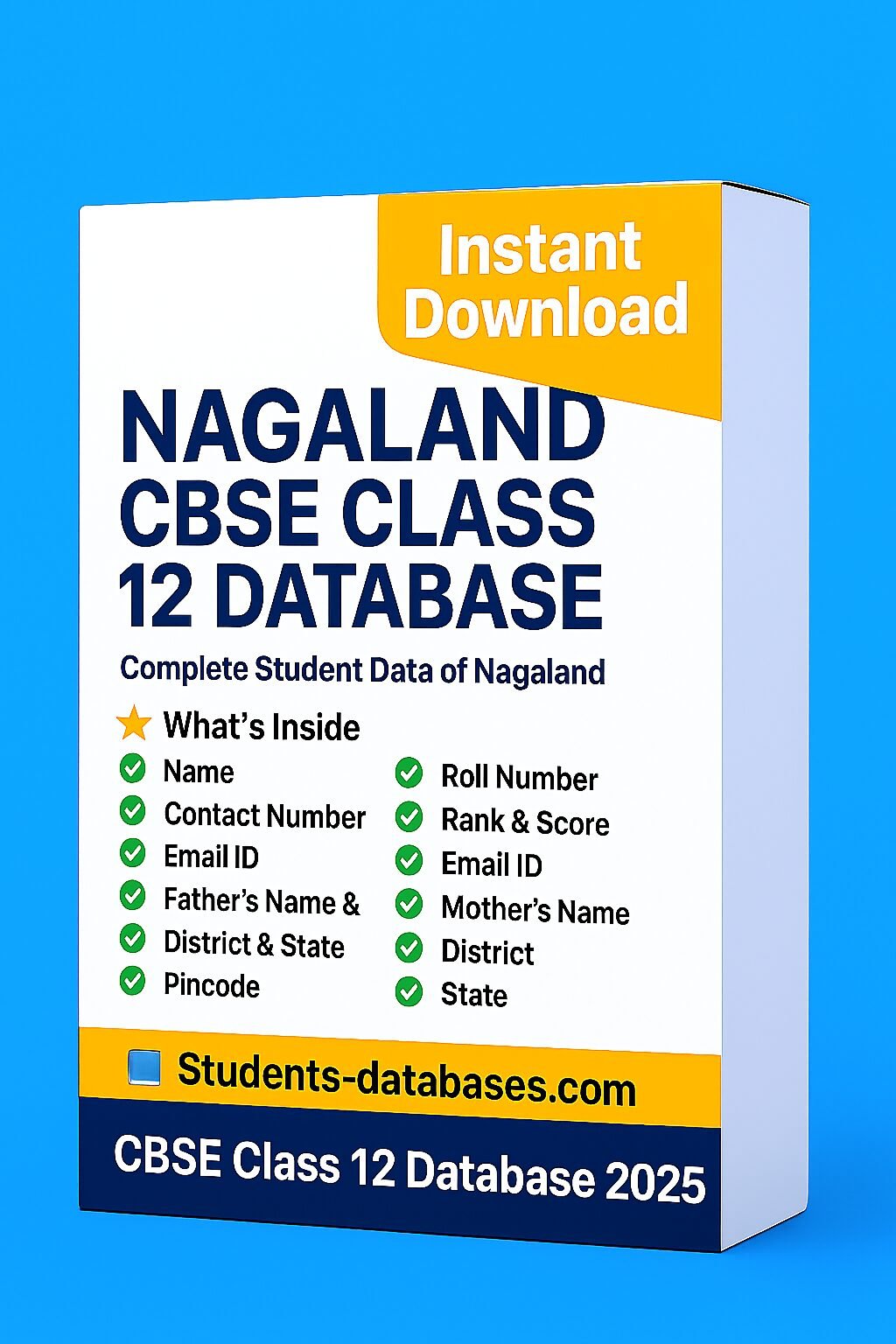 Nagaland CBSE Class 12 Database 2025 Nagaland CBSE Class 12 Database 2025 - Image 1
